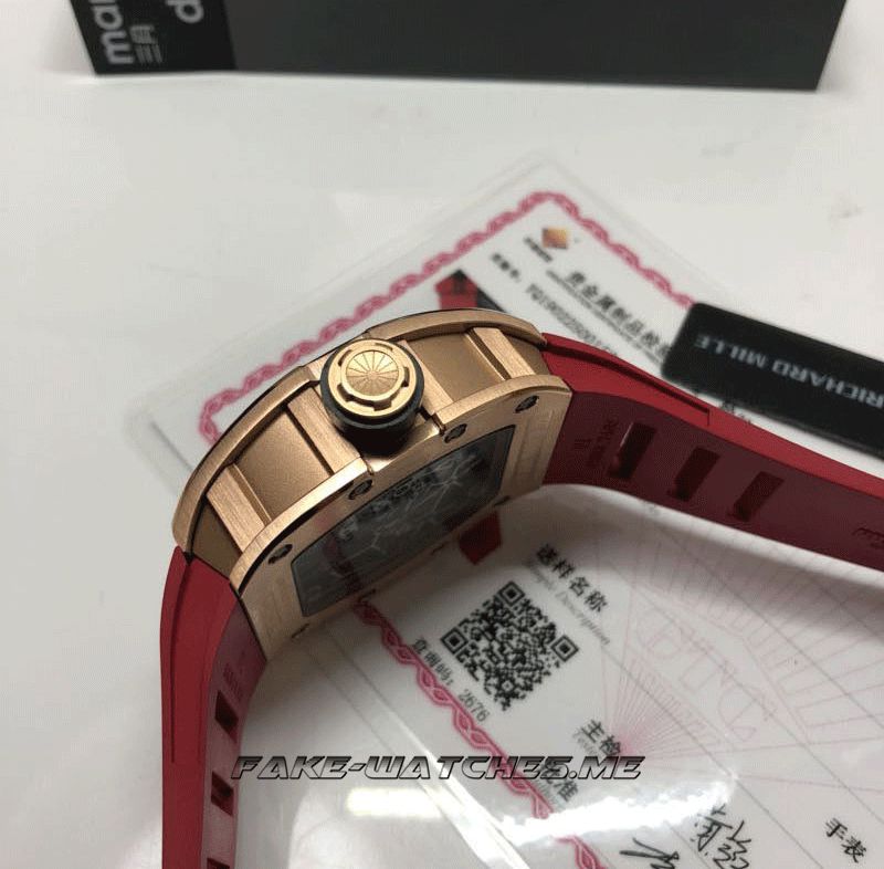 Richard Mille Replica Rm035-02 Japanese Miyota 8215 Red Rubber Strap