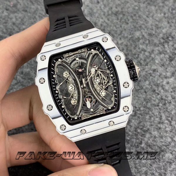 Richard Mille Replica RM 53-01.XJ Rubber Belt Mechanical Men\'s Watch