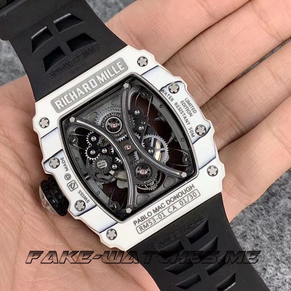 Richard Mille Replica RM 53-01.XJ Rubber Belt Mechanical Men\'s Watch