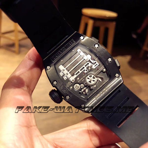 Buy Richard Mille Replica RM 69Ti Rubber Belt Mechanical Male Watch