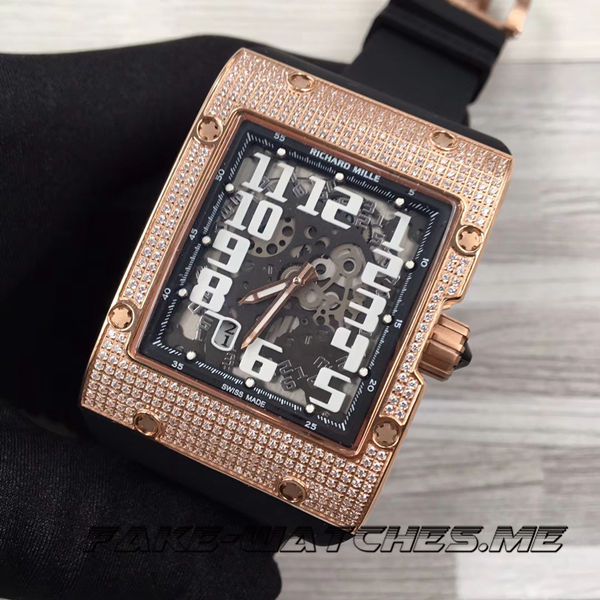 Richard Mille Replica RM016 Square Series Ultrathin Shell with Rubber Belt
