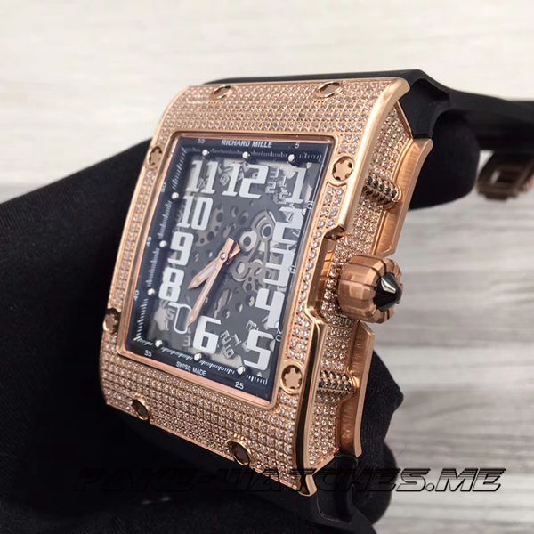 Richard Mille Replica RM016 Square Series Ultrathin Shell with Rubber Belt