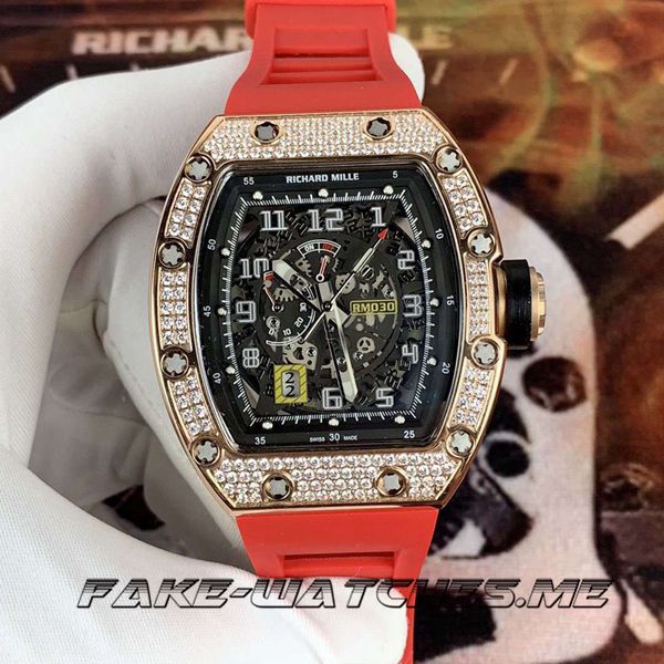 Richard Mille 1:1 Replica RM030 Rubber Belt Mechanical Male Watch