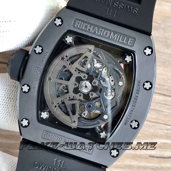 Richard Mille 1:1 Replica RM030 Rubber Belt Mechanical Male Watch