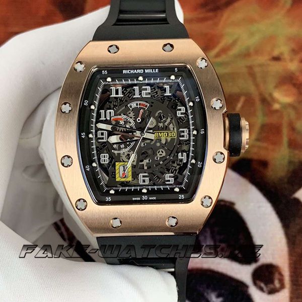 Richard Mille Replica RM030 Rubber Belt Mechanical Men\'s Watch