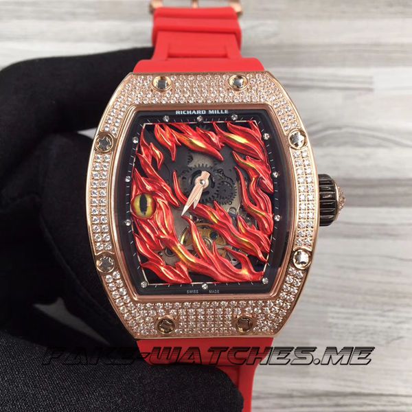 Richard Mille Replica RM26-02 Rubber Belt Eye of Evil and Fire of Hell