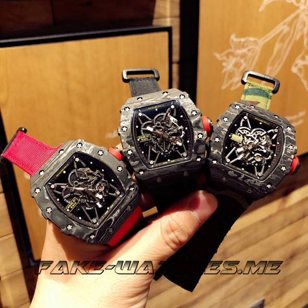 Richard Mille Replica RM35-01 Rubber Belt Mechanical Men's Watch