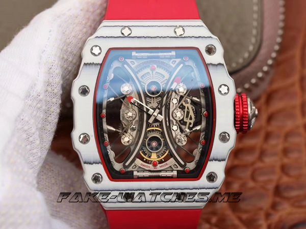 Richard Mille Replica RM53-01.KV Rubber Belt Mechanical Men's Watch