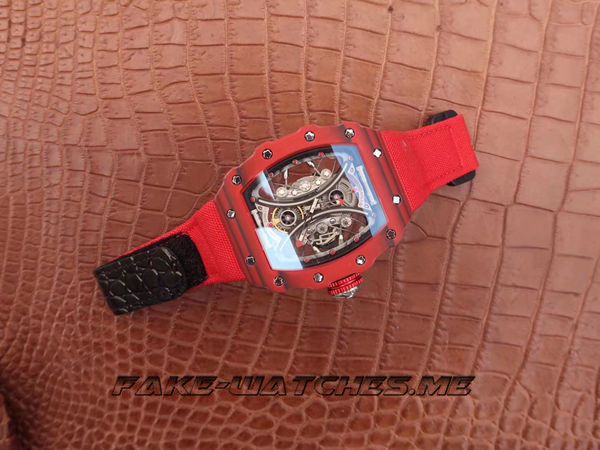 Richard Mille Replica RM53-01.KV Fabric + Belt Machinery Men\'s Watch