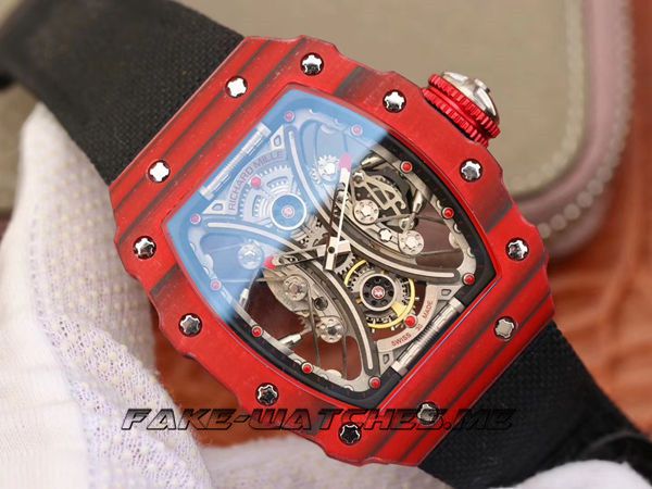 Richard Mille Replica RM53-01.KV Fabric + Belt Machinery Men\'s Watch