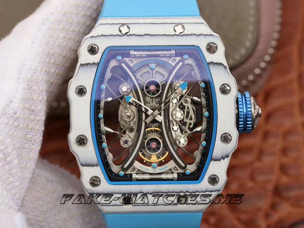 Richard Mille Replica RM53-01.KV Mechanical Men's Watch Rubber Belt