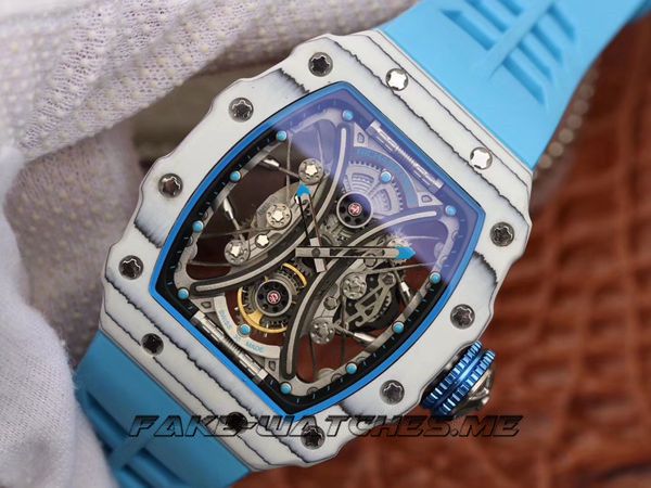 Richard Mille Replica RM53-01.KV Mechanical Men\'s Watch Rubber Belt