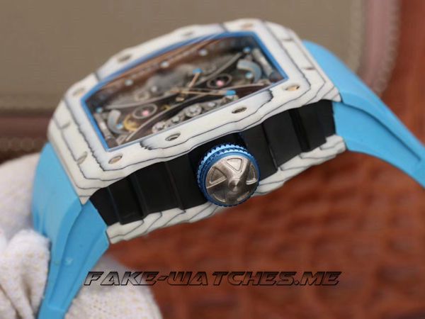 Richard Mille Replica RM53-01.KV Mechanical Men\'s Watch Rubber Belt