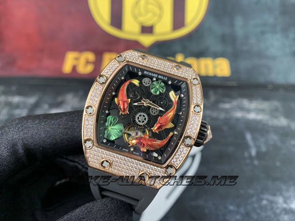Richard Mille Replica RM57-01 Rubber Belt Mechanical Men\'s Watch