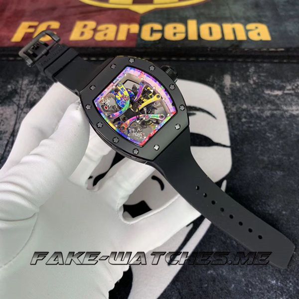 Richard Mille Replica RM68-01 Rubber Belt Mechanical Men\'s Watch