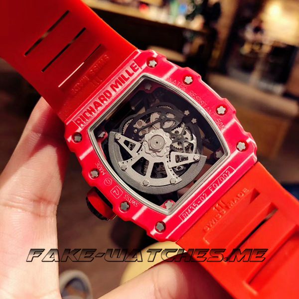 Richard Mille Replica RM035. American Bull Carbon Fiber Ribbon Mechanical Men\'s Watch
